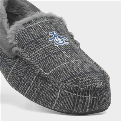 Bedtime Mens Charcoal Slipper