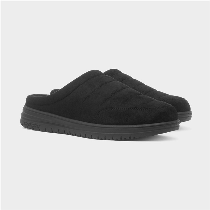 Murette Garvanza Mens Black Mule Slipper