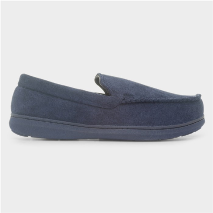 Perthshire Mens Navy Slippers