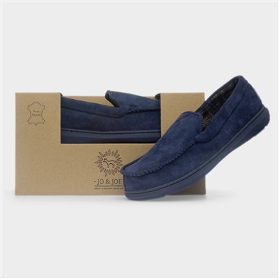 Perthshire Mens Navy Slippers