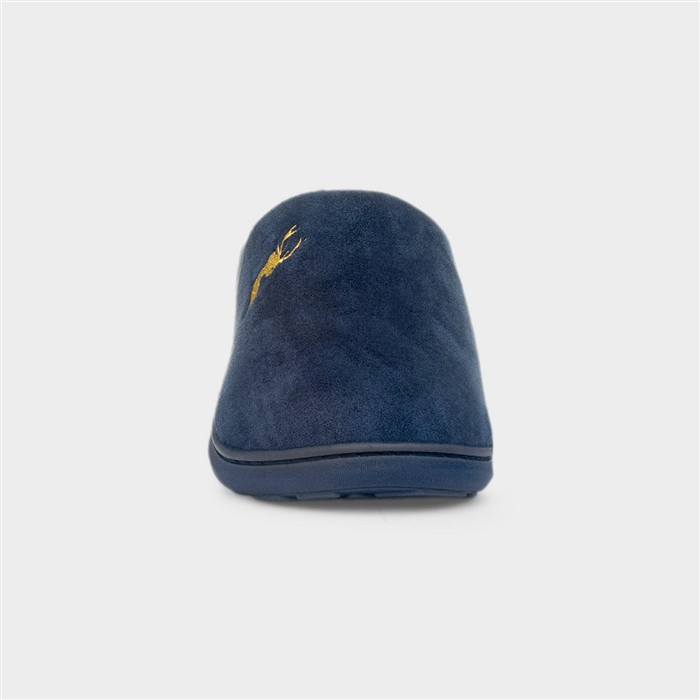 Austwick Mens Navy Slip On Mule Slipper