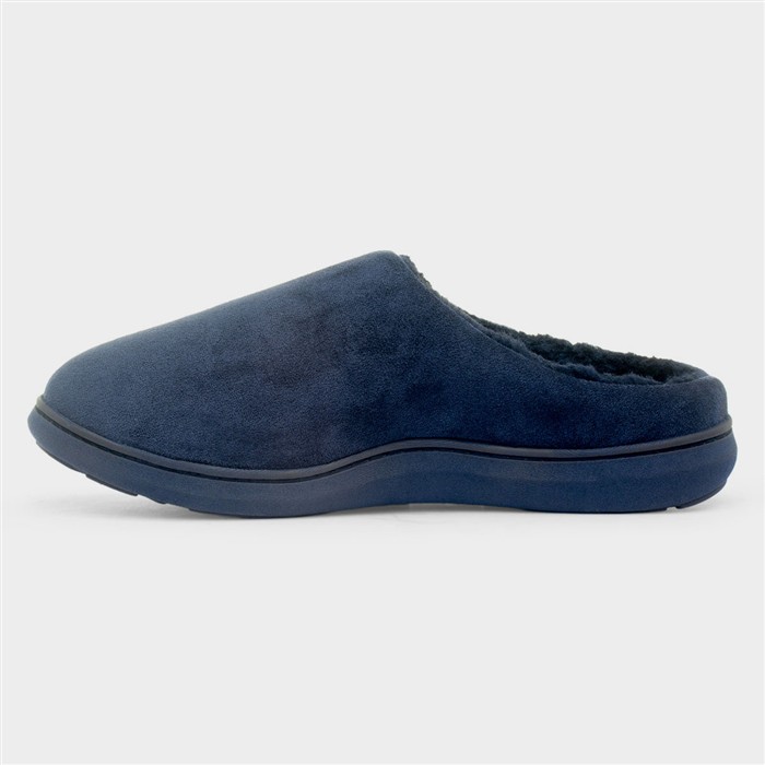 Austwick Mens Navy Slip On Mule Slipper