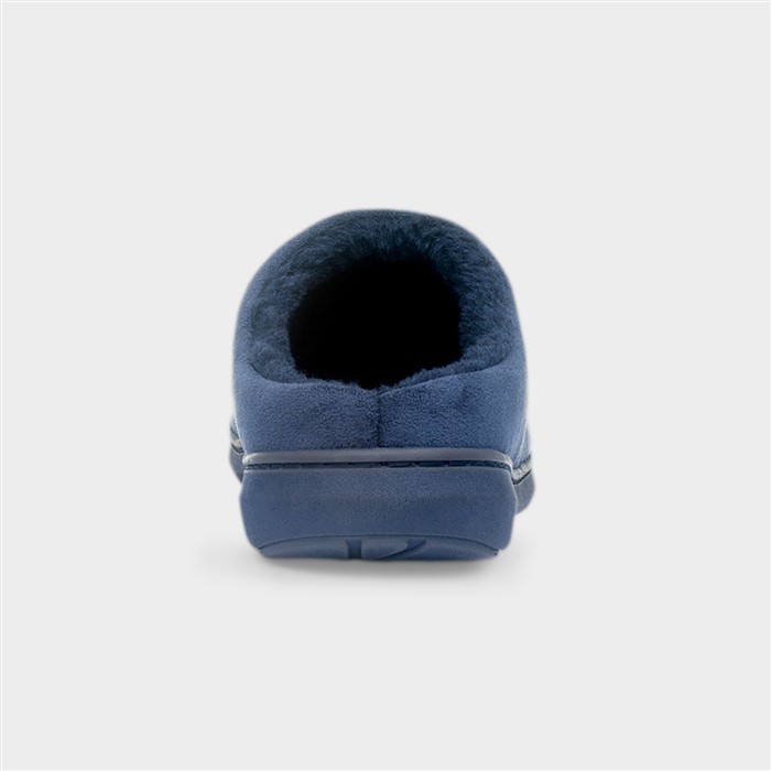 Austwick Mens Navy Slip On Mule Slipper