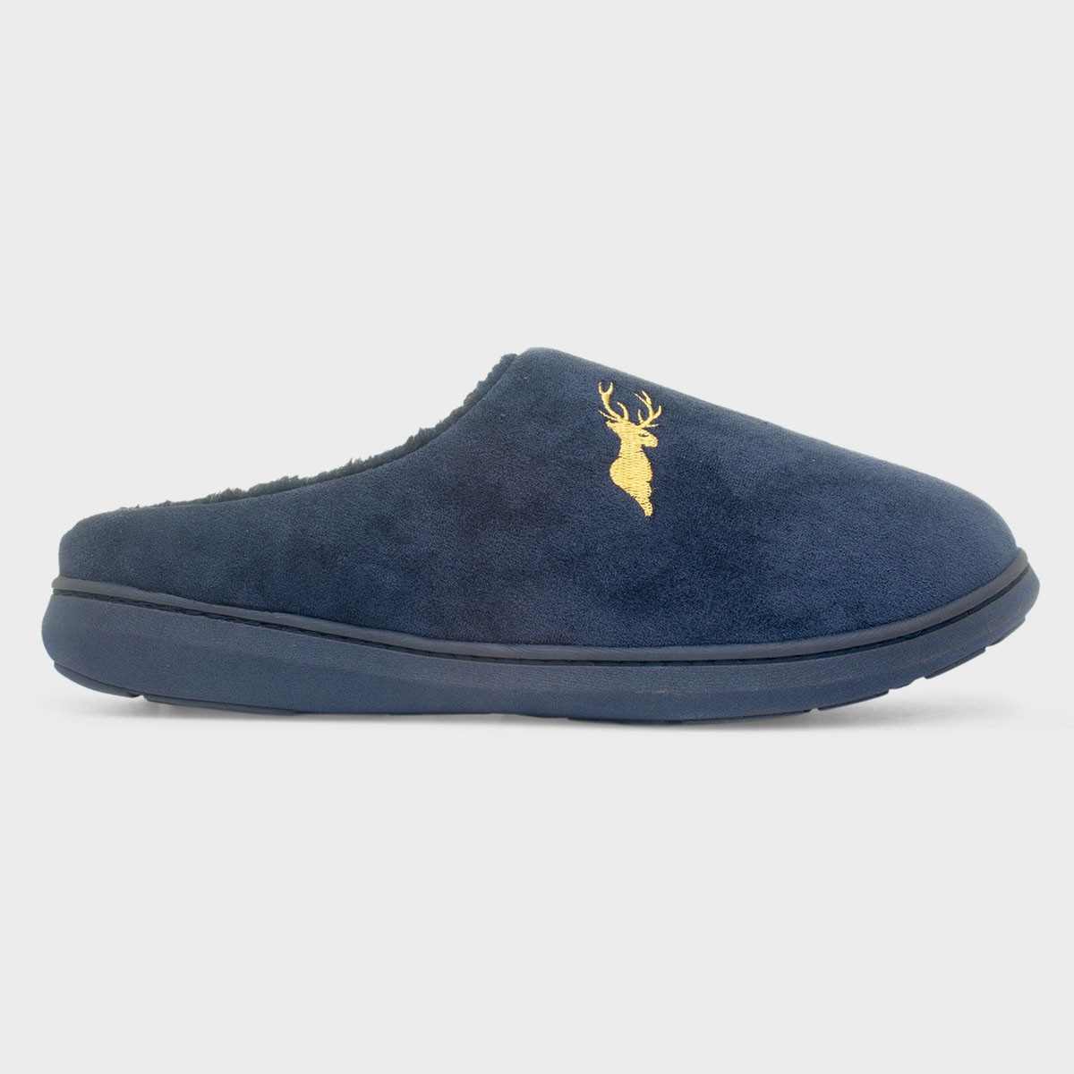 Austwick Mens Navy Slip On Mule Slipper