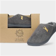 Jo & Joe Austwick Mens Grey Slip On Mule Slipper (Click For Details)