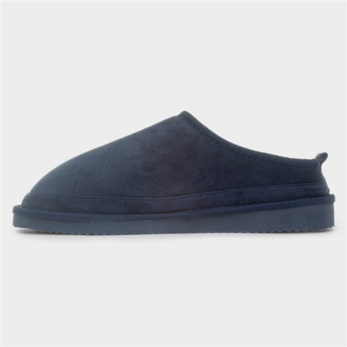 Kinross Mens Navy Mens Mule Slipper
