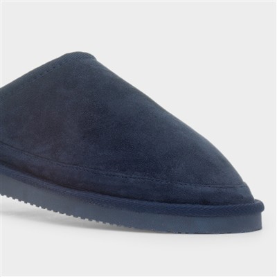 Kinross Mens Navy Mens Mule Slipper