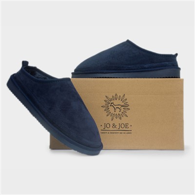 Kinross Mens Navy Mens Mule Slipper