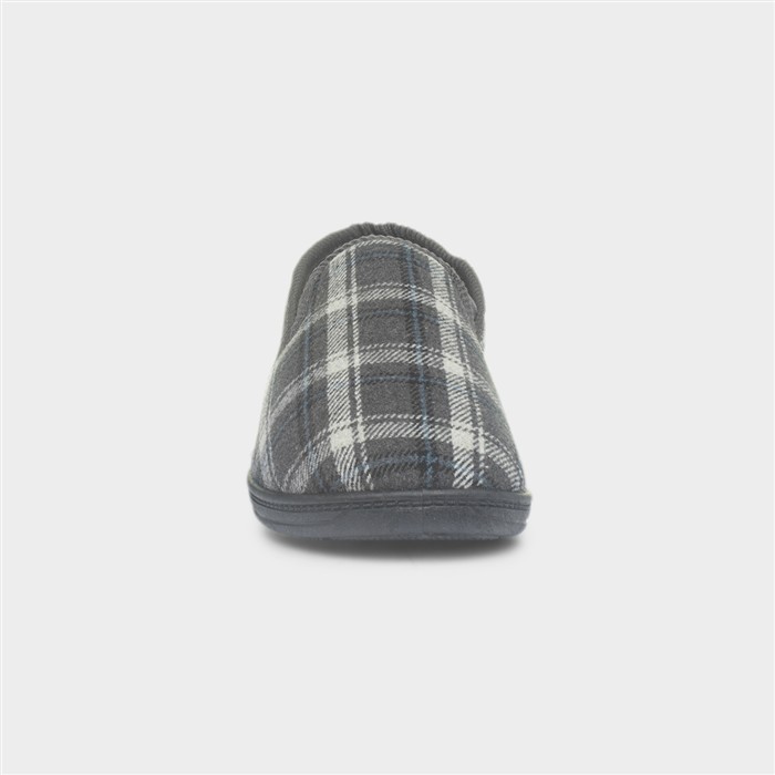 Carl Mens Grey Closed Full Ankle Slipper