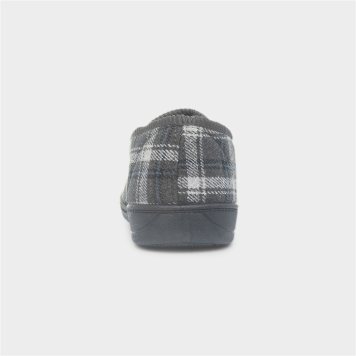 Carl Mens Grey Closed Full Ankle Slipper