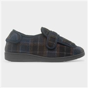 Jo & Joe Edgar Mens Navy Wide Fit Full Slipper (Click For Details)