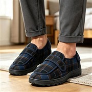 Jo & Joe Edgar Mens Navy Wide Fit Full Slipper (Click For Details)