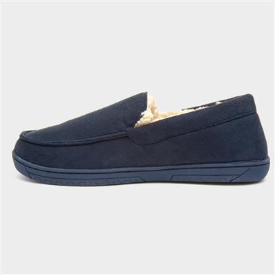 Mens Navy Moccasin