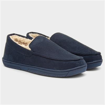 Mens Navy Moccasin