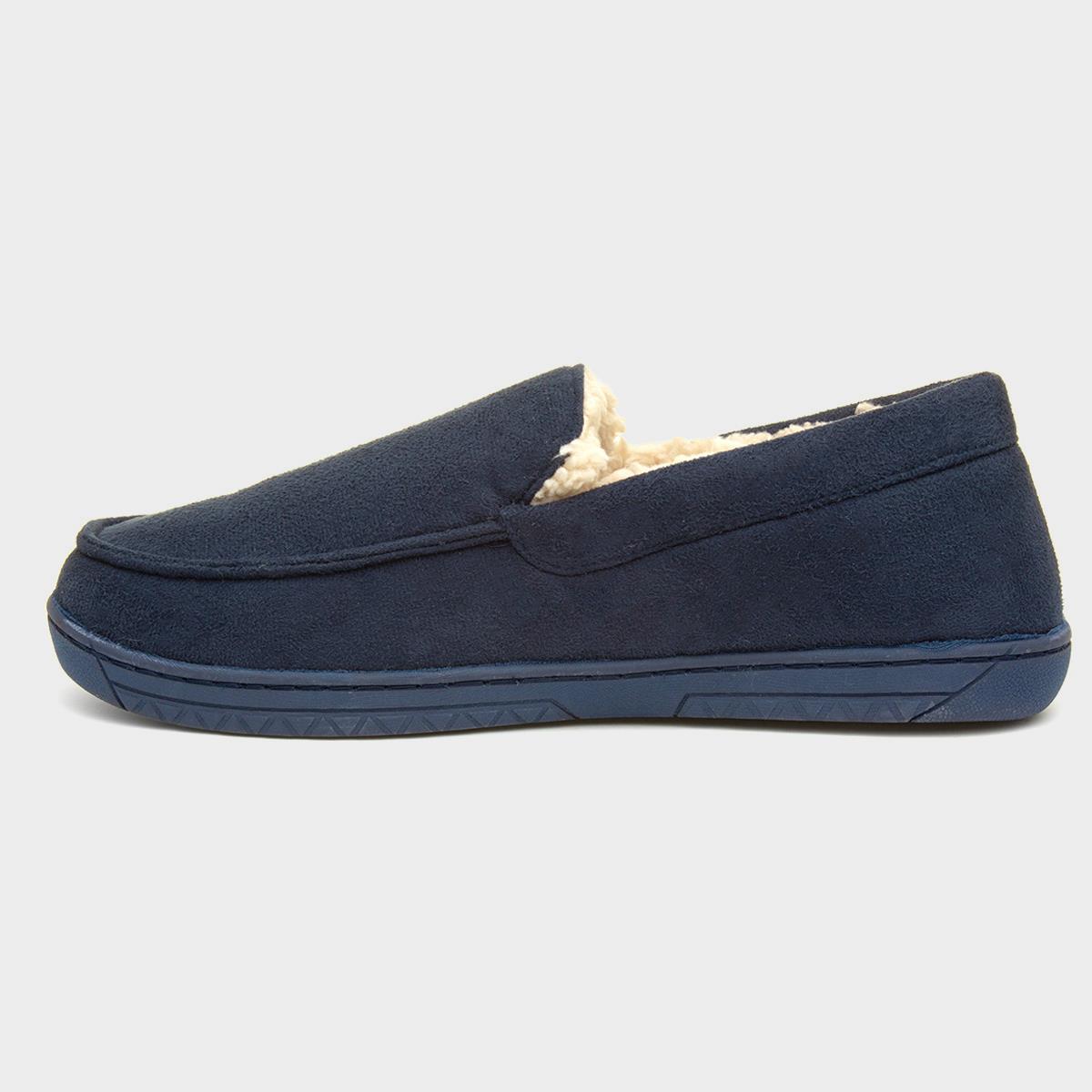 The Slipper Company Mens Navy Full Slipper-691006 | Shoe Zone