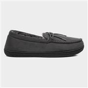 The Slipper Company Mens Moccasin Grey Slipper (Click For Details)