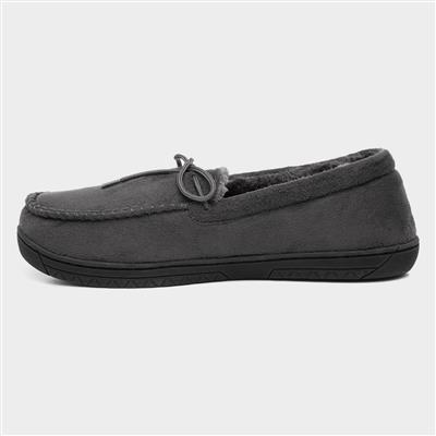 Mens Grey Moccasins
