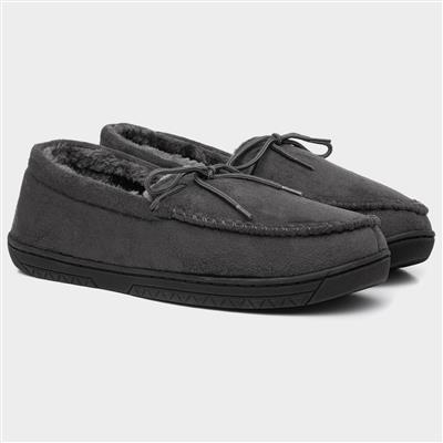 Mens Grey Moccasins