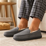 The Slipper Company Mens Grey Moccasin Slipper (Click For Details)