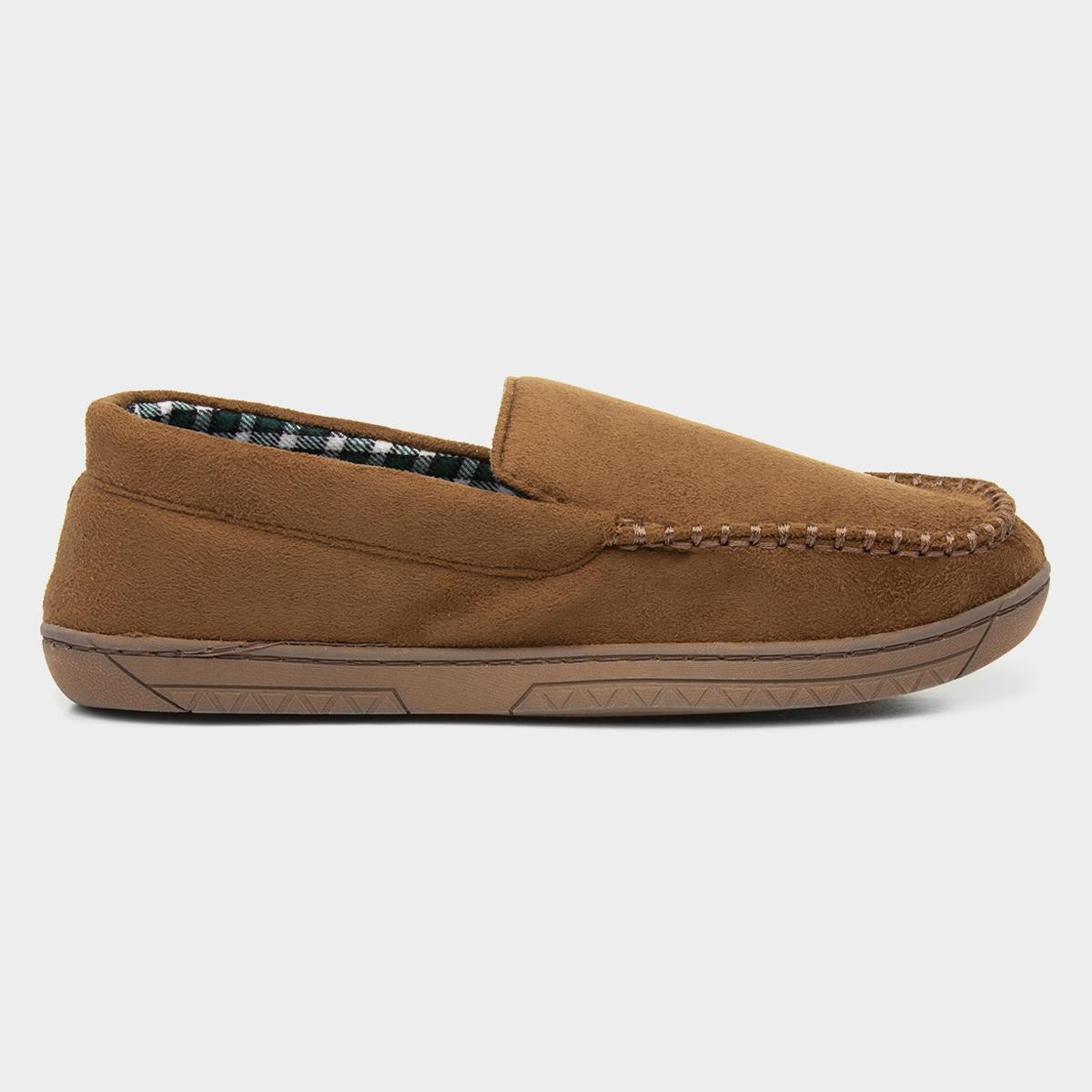 The Slipper Company Mens Brown Moccasin 