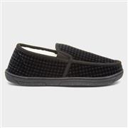The Slipper Company Mens Navy Check Moccasin (Click For Details)