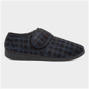 The Slipper Company Mens Navy Easy Fasten Full (Click For Details)