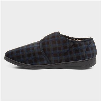 Mens Navy Full Slipper