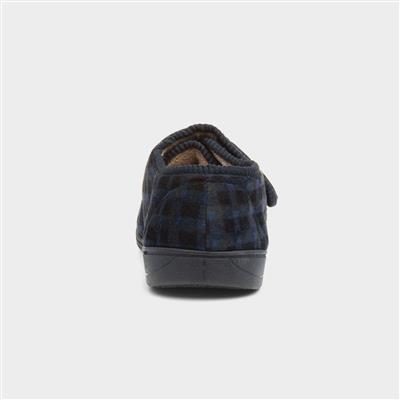 Mens Navy Full Slipper
