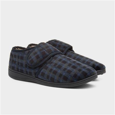 Mens Navy Full Slipper