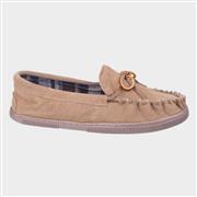 Cotswold Alberta Mens Suede Moccasin in Cream (Click For Details)