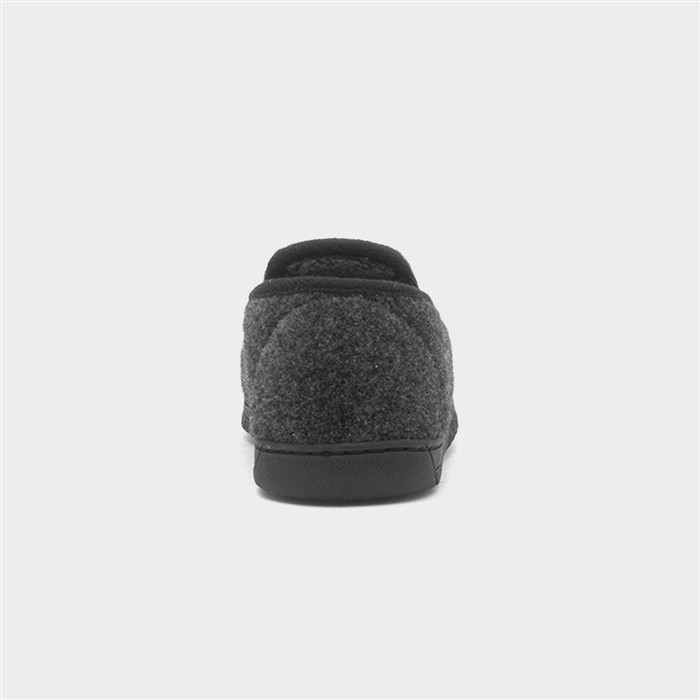 Men's Grey Warm Lined Moccasin