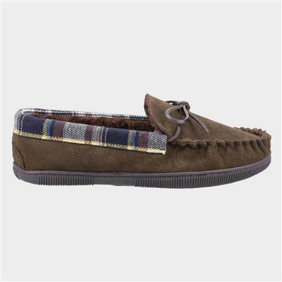 Sodbury Mens Brown Moccasin Slipper