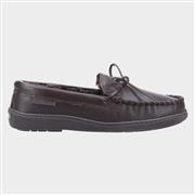 Hush Puppies Mens Ace Leather Slipper in Brown (Click For Details)