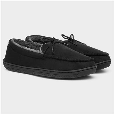 Mens Black Moccasin