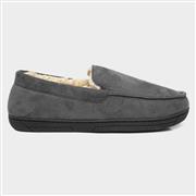 The Slipper Company Mens Grey Warm Lined Moccasin (Click For Details)