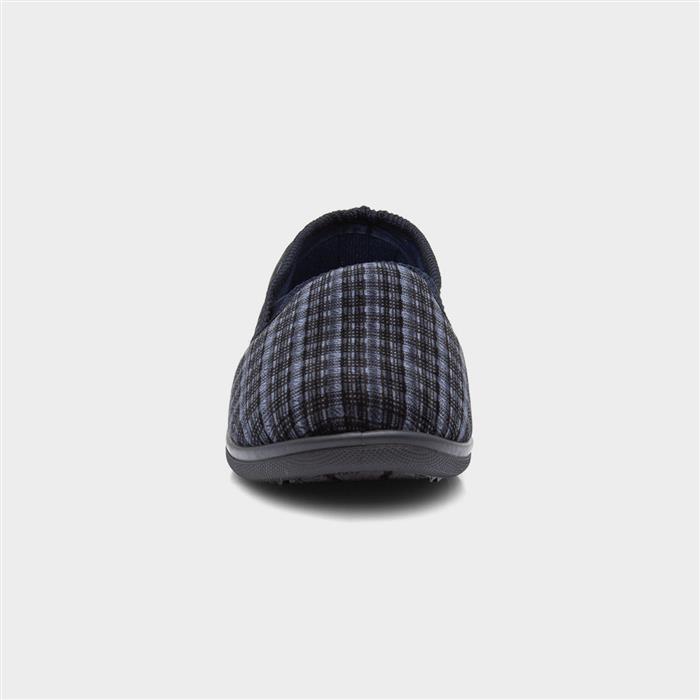 Mens Navy Full Slippers