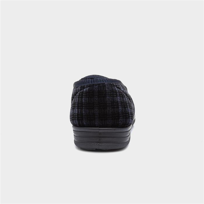 Mens Navy Full Slippers