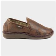 Goodyear Manor Brown Mens Slipper (Click For Details)