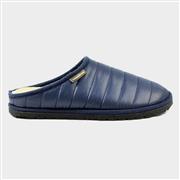 Goodyear Elway Mens Navy Quilted Mule Slippers (Click For Details)