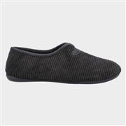 Cotswold Mens Grouse Loafer Slipper in Black (Click For Details)