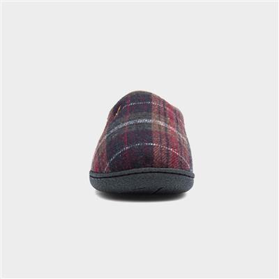 Wharfedale Mens Brown Tartan Mule