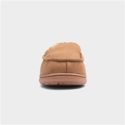 Drysdale Mens Tan Moccasin Slipper