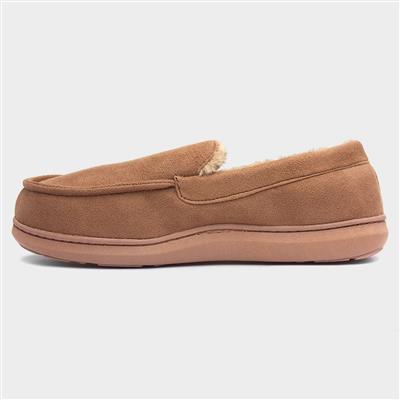 Drysdale Mens Tan Moccasin Slipper