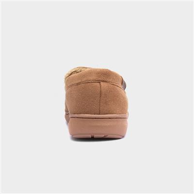 Drysdale Mens Tan Moccasin Slipper