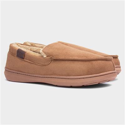 Drysdale Mens Tan Moccasin Slipper