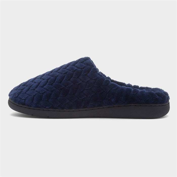 Mens Navy Mule Slipper