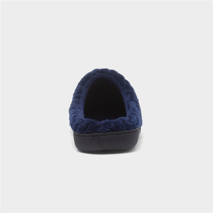 Mens Navy Mule Slipper
