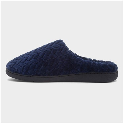 Mens Navy Mule Slipper