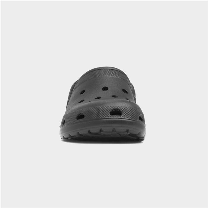Mens Black Warm Lined EVA Slipper