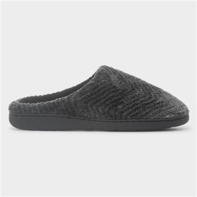 Men's Grey Mule Slippers